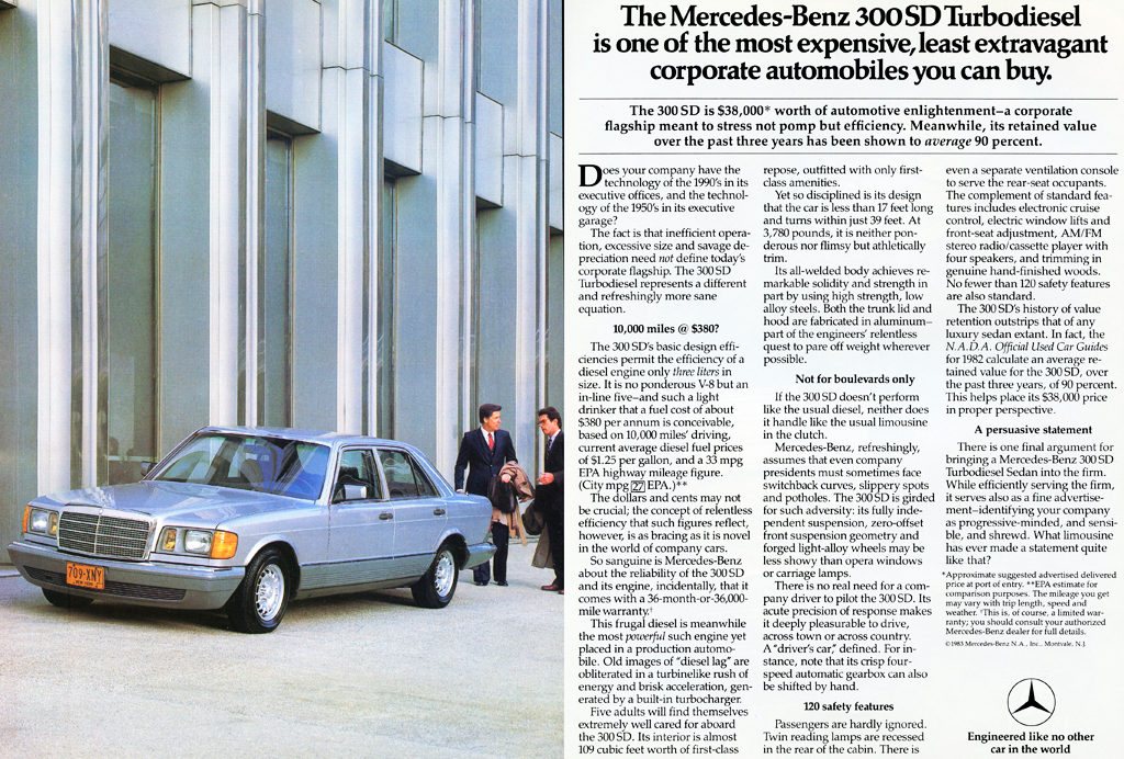 1983 Mercedes Auto Advertising